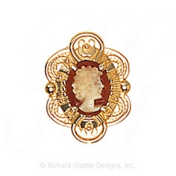 GS509 CAM - 14 Karat Gold Cameo Slide 
